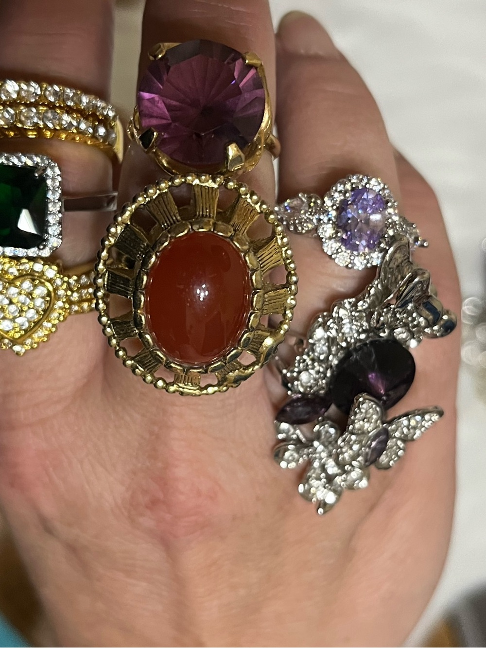 17 Sparkling Rings Lot - Picture 14 of 14